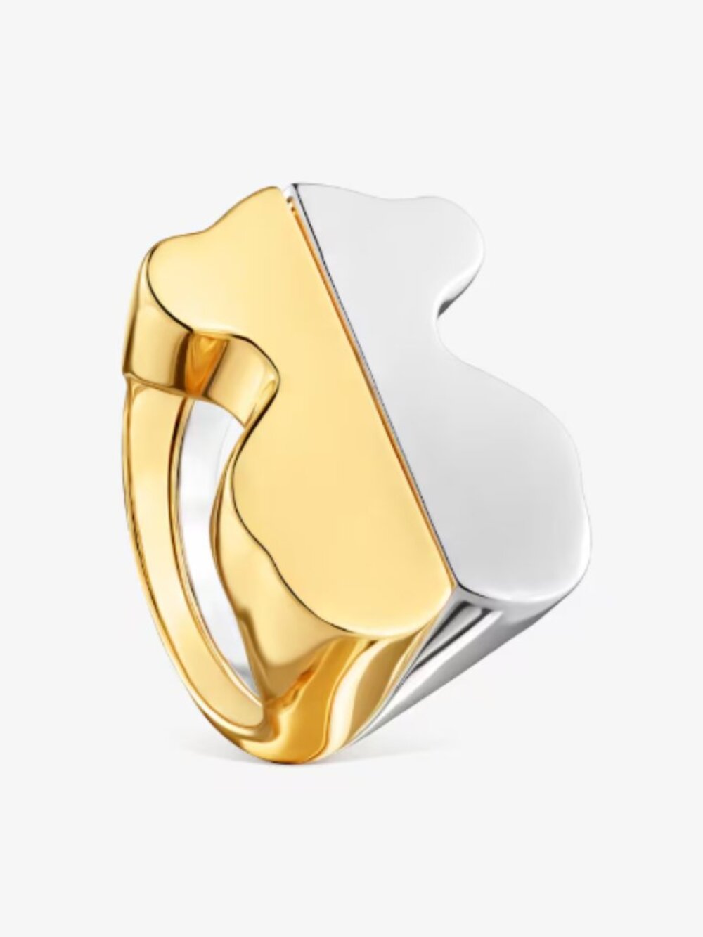 Tous Pack of two-tone bear motif rings Tous 1950 Size 7